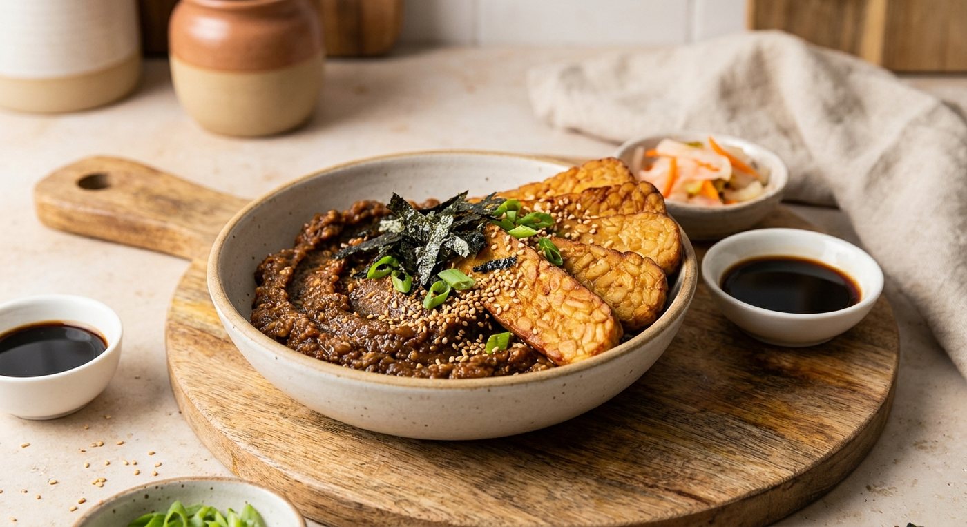 Fermented soy: miso and tempeh