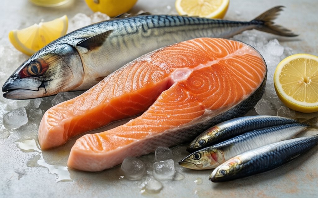 Oily fish: salmon, mackerel and sardines