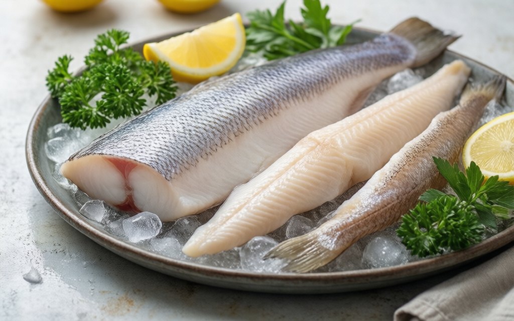 White fish: cod and haddock fillets
