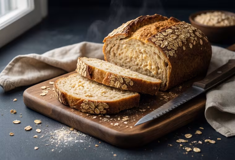 Blender Oat and Cottage Cheese Protein Sandwich Bread