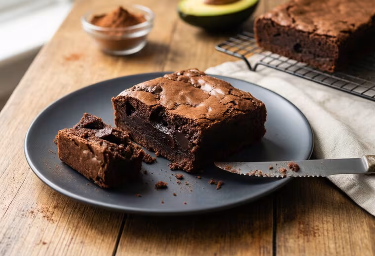 California Fudgy Avocado + Black Bean Brownie Squares (Gluten-Free, Vegetarian)