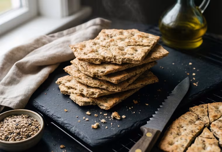 Danish Rye & Flax Crispbreads (Thin Seed Knækbrød)