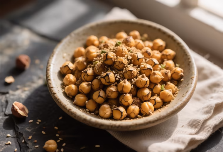 Dukkah-Crusted Roasted Chickpeas