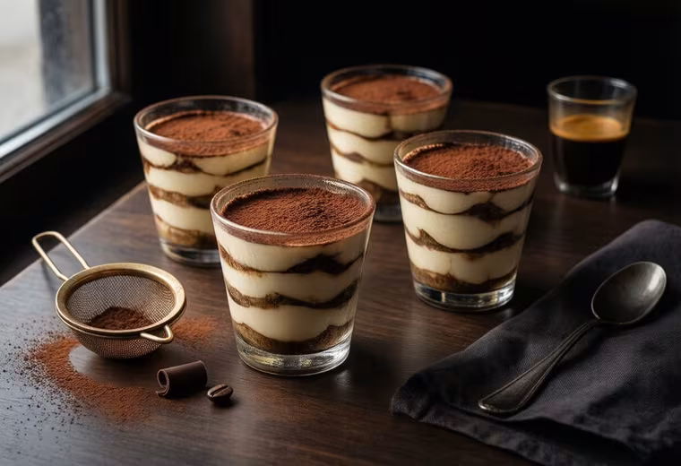 Espresso Ricotta Tiramisu Cups