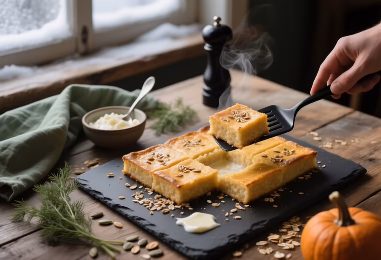 Finnish Kaurapuuro Squares with Rye and Cottage Cheese