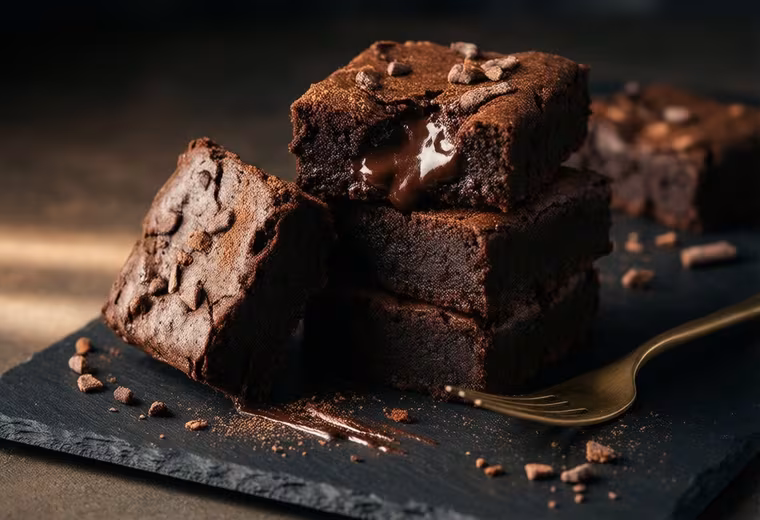 Fudgy Black Bean Brownies with Dark Chocolate