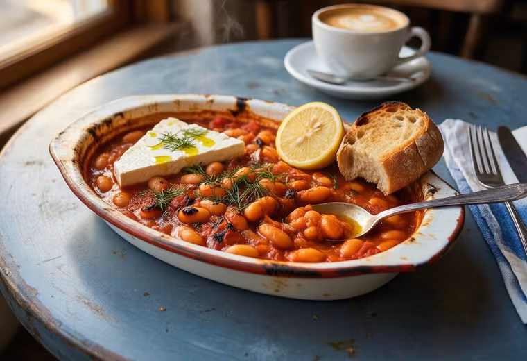 Greek Gigantes — Baked Giant Beans in Tomato Sauce