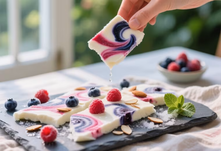 Greek Yogurt & Summer Berry Freezer Bark