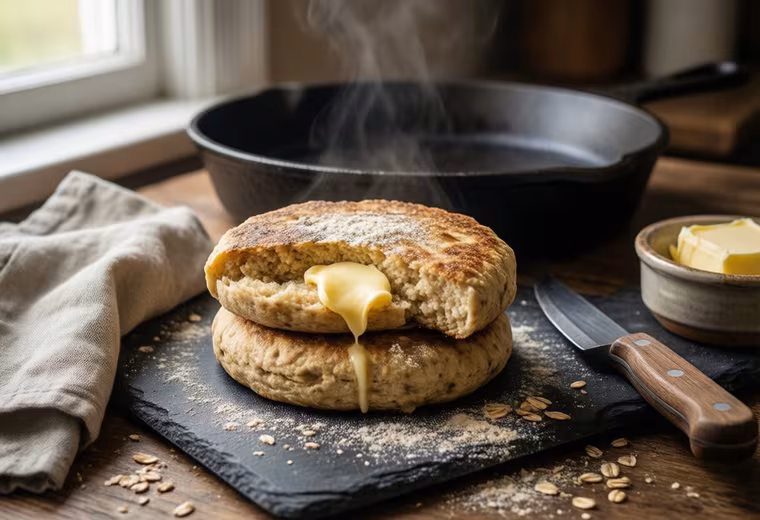 Griddled Oat Bannocks with Buttermilk