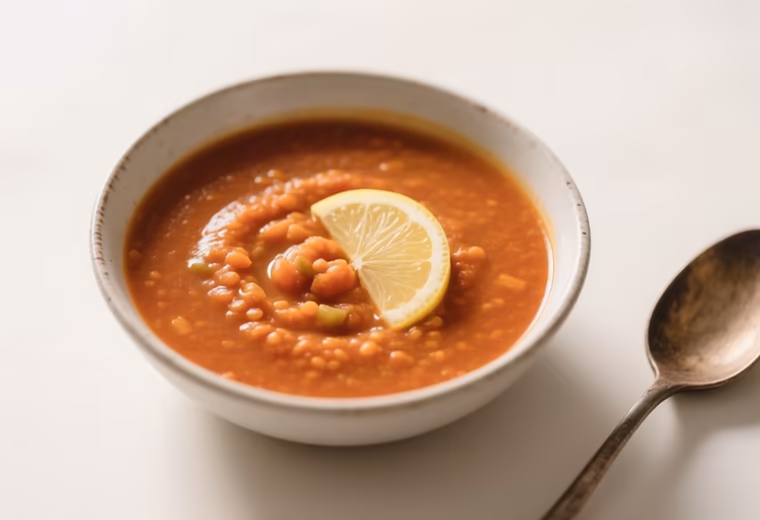Hearty Red Lentil & Vegetable Soup