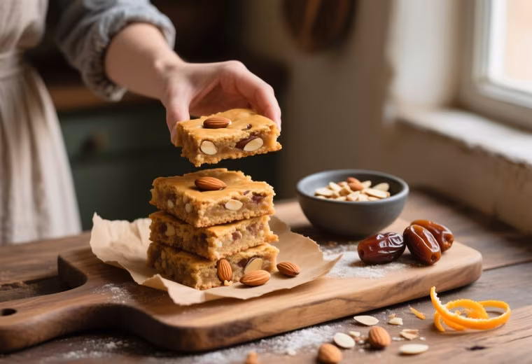 No-Bake Almond-Date Financiers