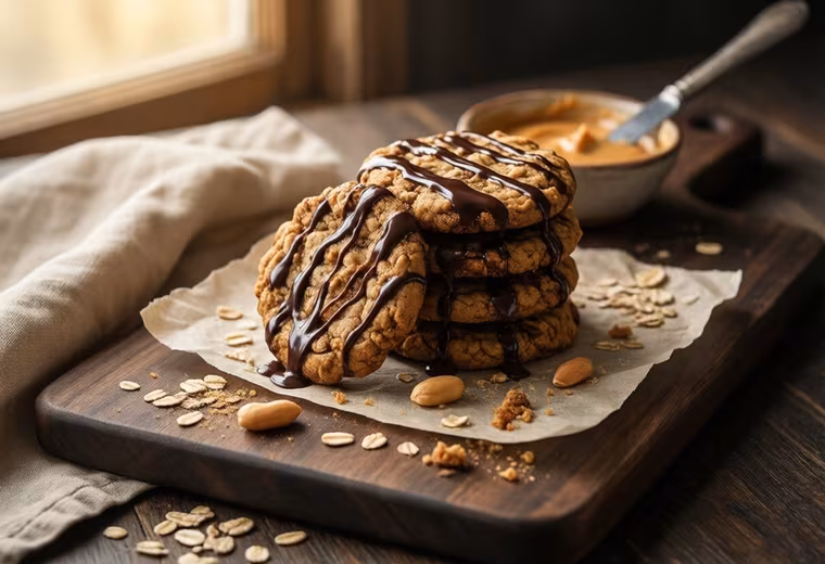 No-Bake Peanut Butter Oat Cookies