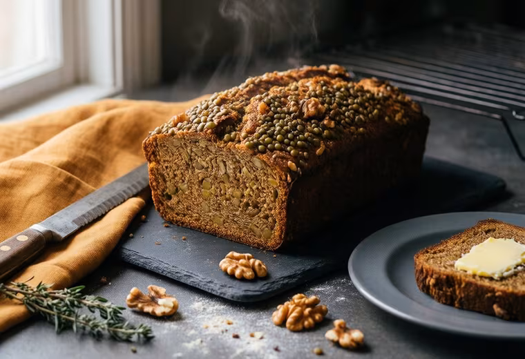 Pain de Lentilles et Noix (French Lentil & Walnut Quick Bread)
