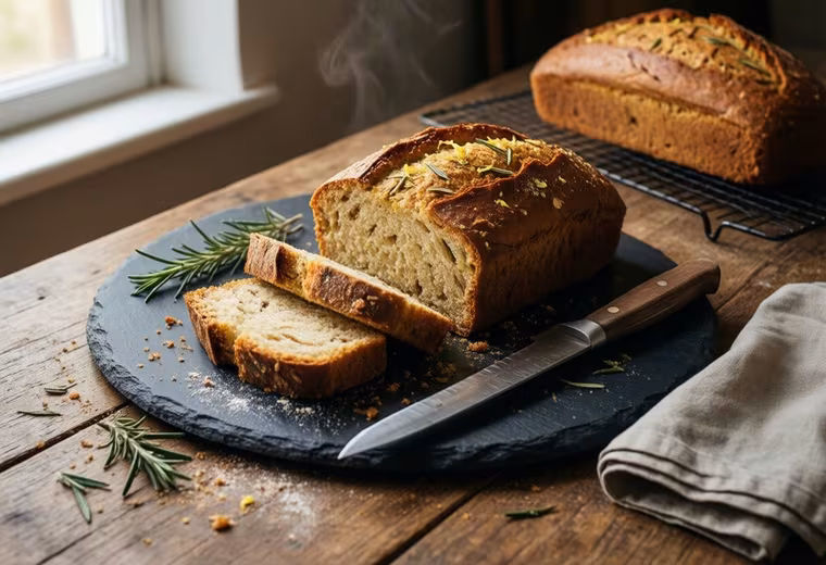 Pan de Almendra y Romero (Rosemary Almond Loaf)