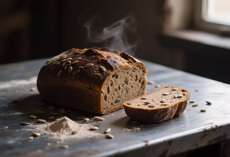 Roggenvollkornbrot: 100% Wholegrain Rye Sourdough with Sunflower Seeds