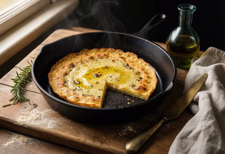 Rosemary Farinata: Ligurian Chickpea Flatbread