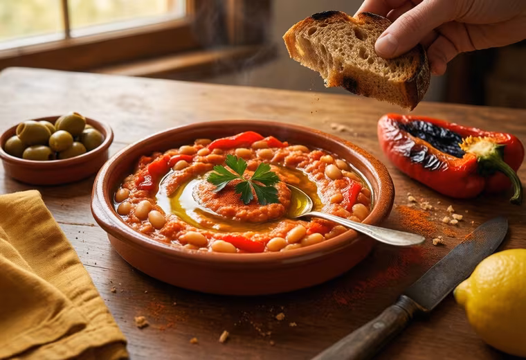 Spanish Roasted Pepper & White Bean Dip