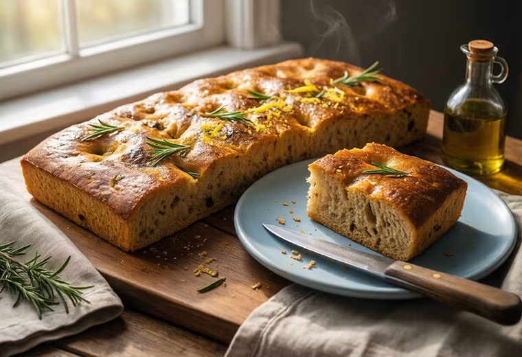Spring White‑Bean Whole‑Wheat Focaccia (Vegan)
