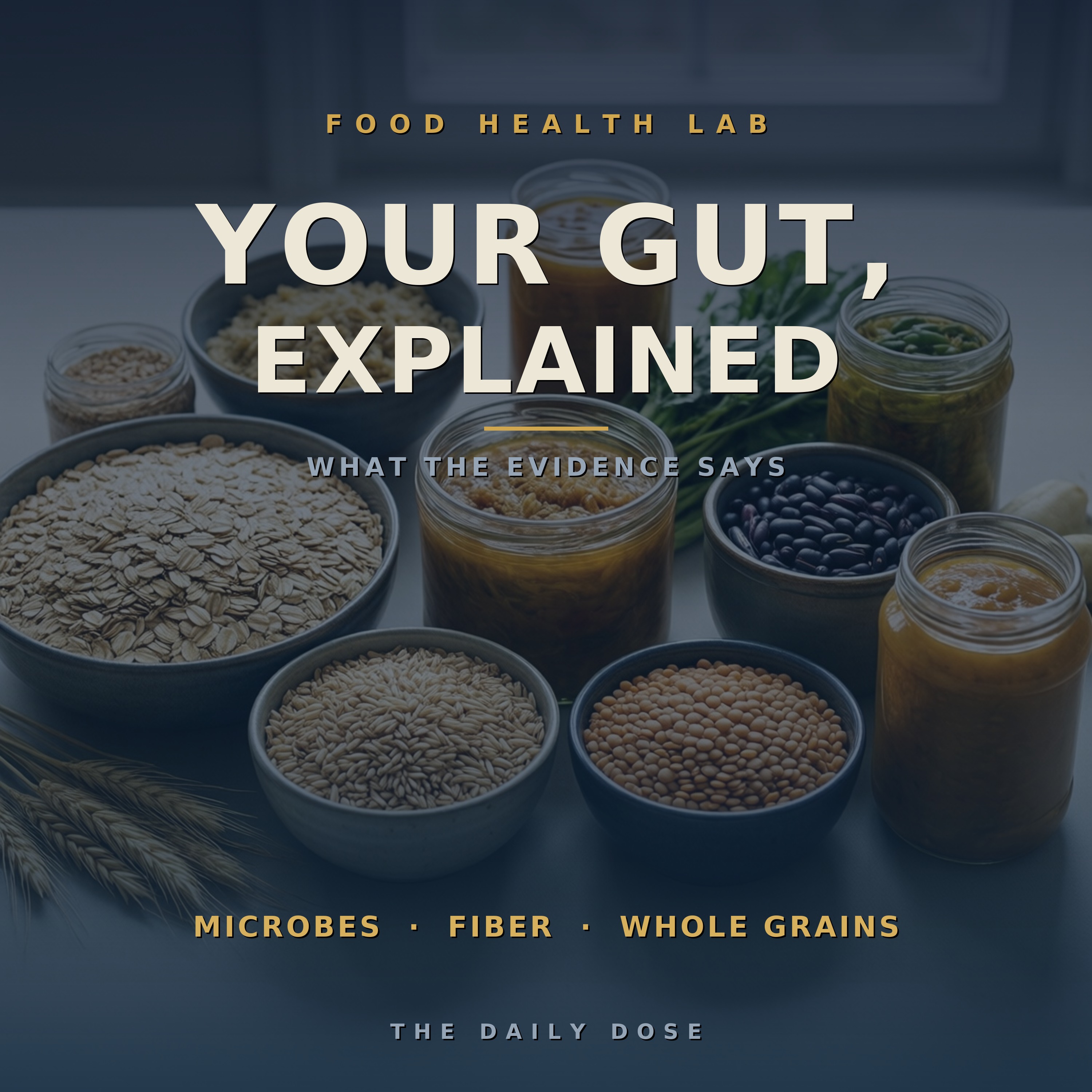 Episode cover: Your Gut, Explained: Microbes, Fiber, and Whole Grains